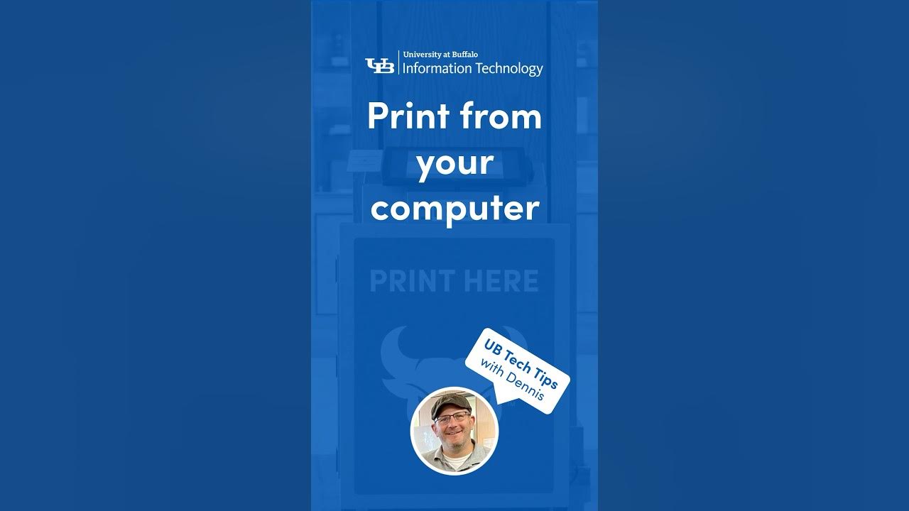 Print from your computer with UB Print Anywhere YouTube