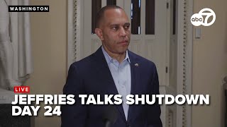 🔴 LIVE: Democratic Leader Jeffries holds press conference on government shutdown day 24