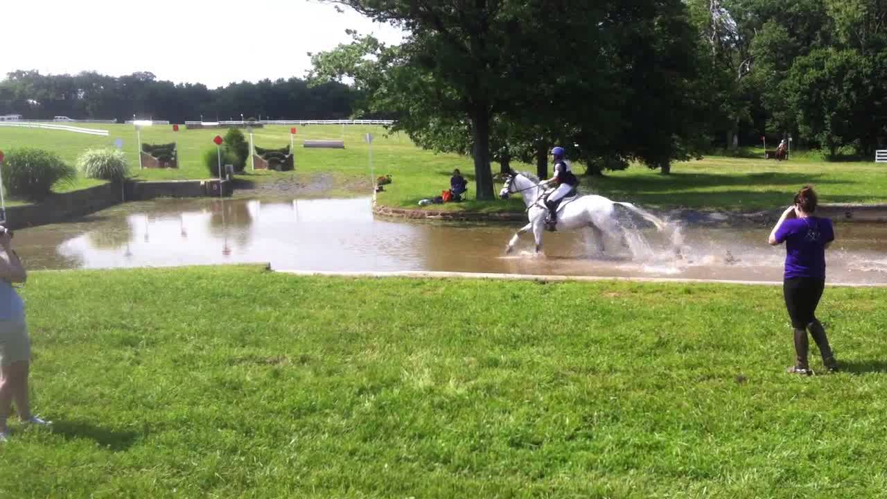 Lord Ivanhoe and Kristen Parris XC Water Complex Seneca Horse