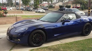 2005 C6 Corvette   How to change convertible lid strut shocks assembly