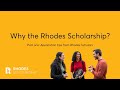 Why the rhodes scholarship application tips from scholars