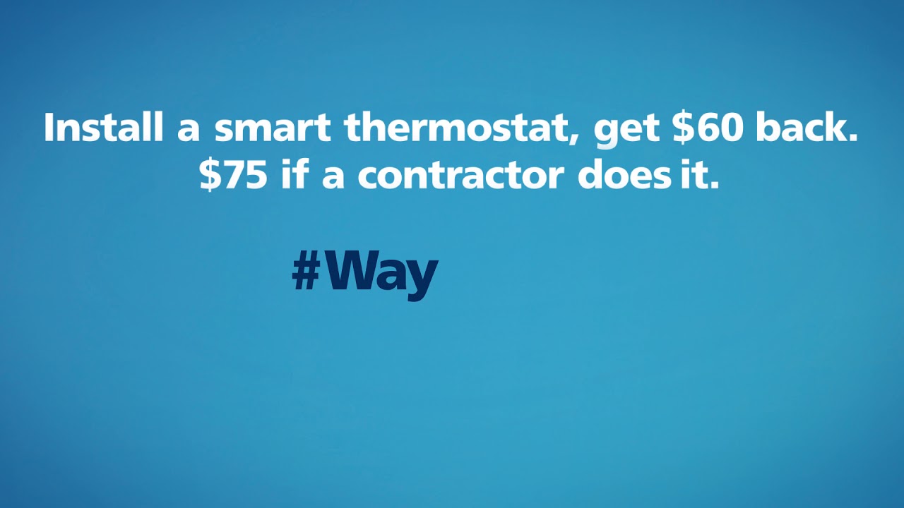 Avista 15 REBATES Smart Thermostat YouTube