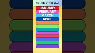 Months of the Year Song | Learn 12 Months of the Year #viral #kidsvideo #monthsoftheyearsong