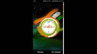 Live 3D wallpapers clock & flag screenshot 4