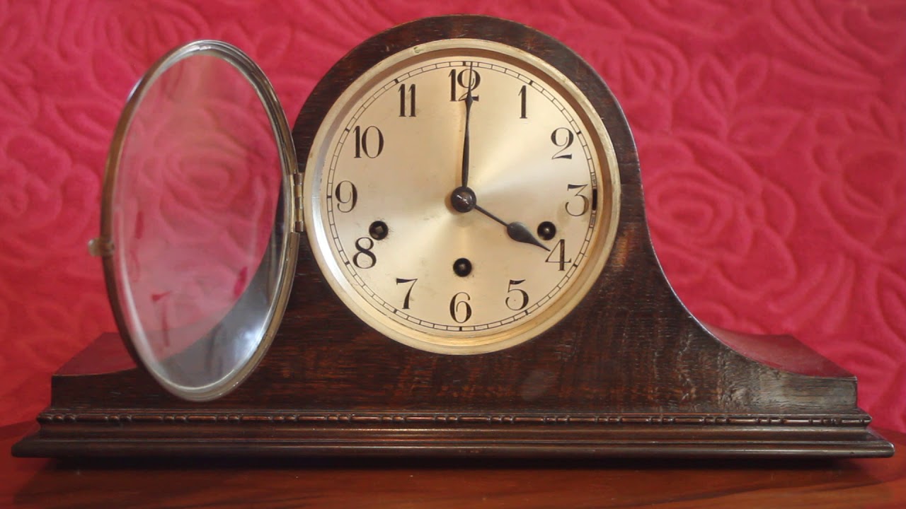 Vintage German 8Day Mantel Clock with Westminster Chimes YouTube