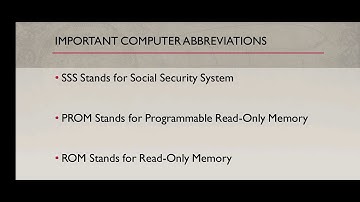 #SSS #PROM #ROM computer Abbreviations #imnotebook