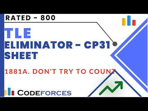1881A. Don't Try to Count || Codeforces || TLE CP-31 SHEET || Rated 800 || By Krishna