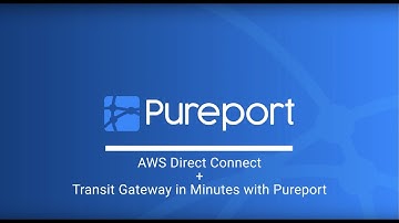 Transit Gateway via AWS Direct Connect in Minutes with Pureport