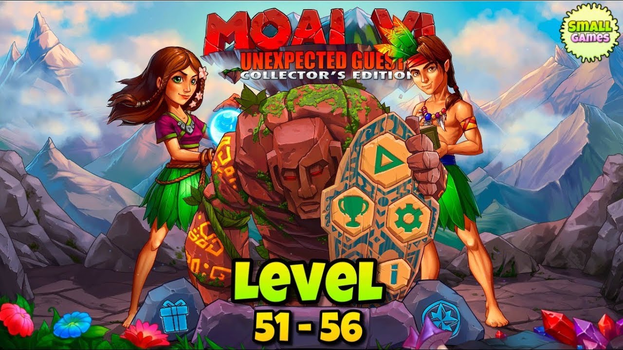 Moai 6: Unexpected Guests EXTRA Level 51-56 (GOLD)/Моаи 6: Нежданные гости Уровень 51-56! 