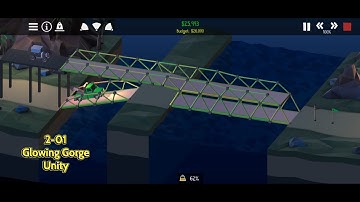 Poly Bridge 2 - Glowing Gorge - Unity (2-01)