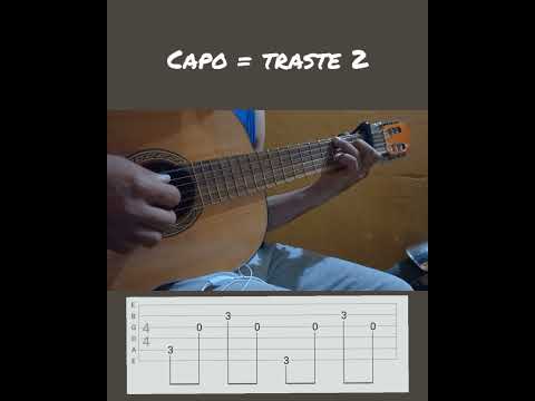 shakira si te vas intro guitarra + Tabs #guitar #shorts #Tabs #easy