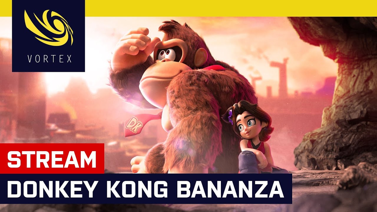 Hrajeme živě Donkey Kong Bananza. Společně s Honzou se vrhneme do víru ničení a banánů