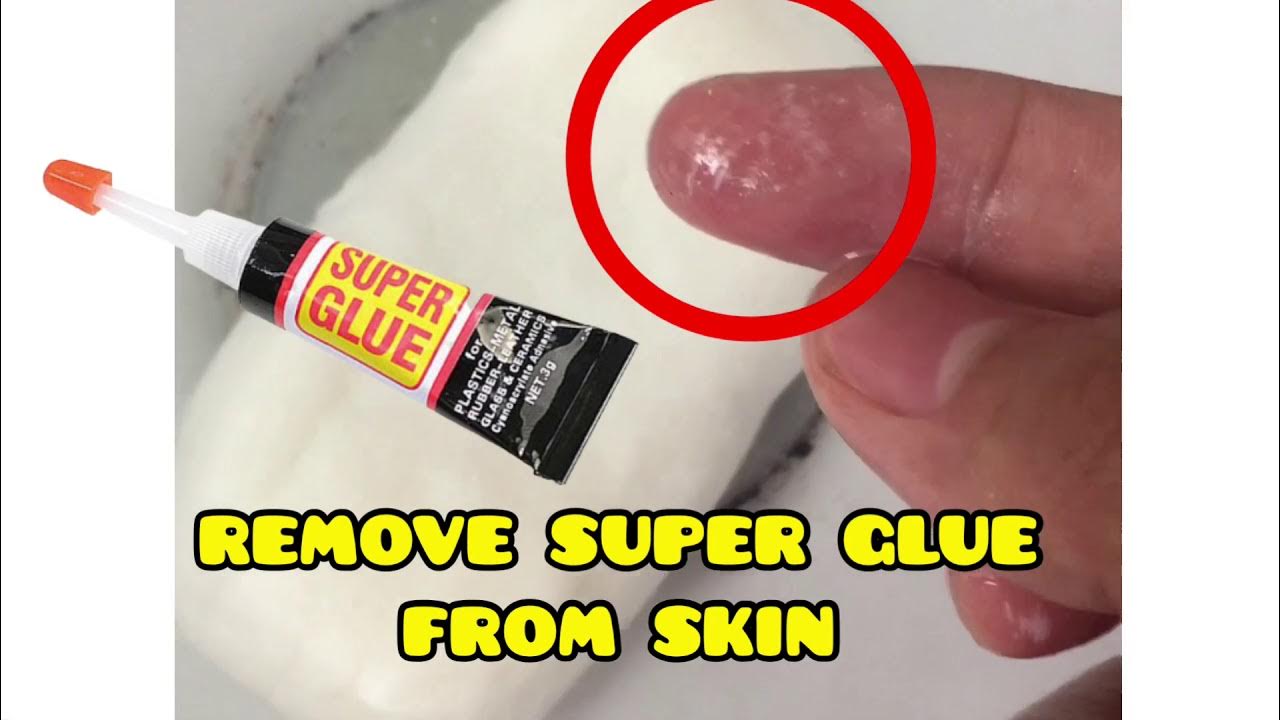How to remove super glue from skin How To Basic YouTube