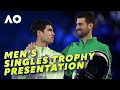 2026 Australian Open Mens Singles Final trophy presentation | Wide World of Sports