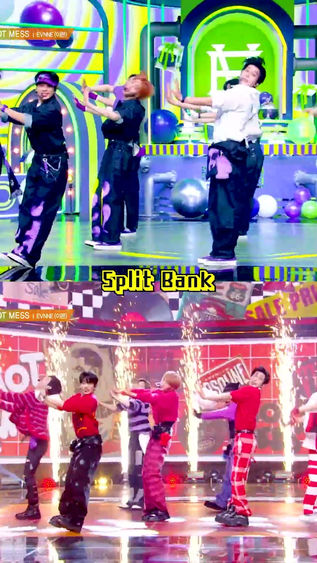 EVNNE - HOT MESS #SplitScreen #SplitBank #MusicBank #Shorts | KBS WORLD TV