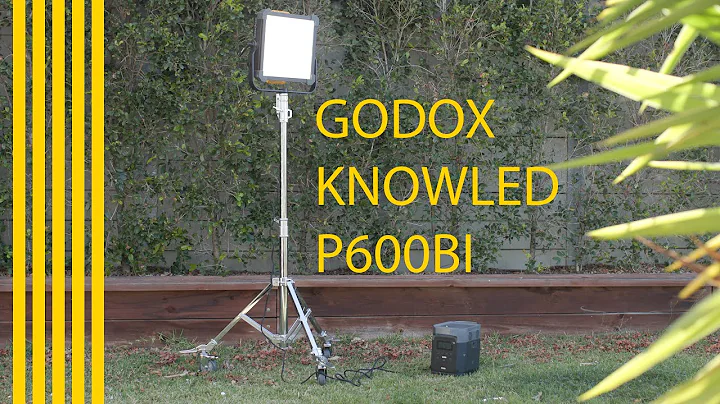 Taking a look at the GODOX KNOWLED P600bi panel light outdoors