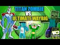 OGGY AND JACK KILL TITAN ZOMBIE WITH ULTIMATE WAYBIG AND ALIEN X IN MINECRAFT