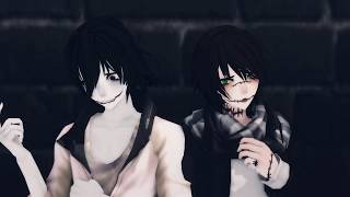 【CreepyPasta X MMD】Attention【Jeff The Killer & Homicidal Liu】