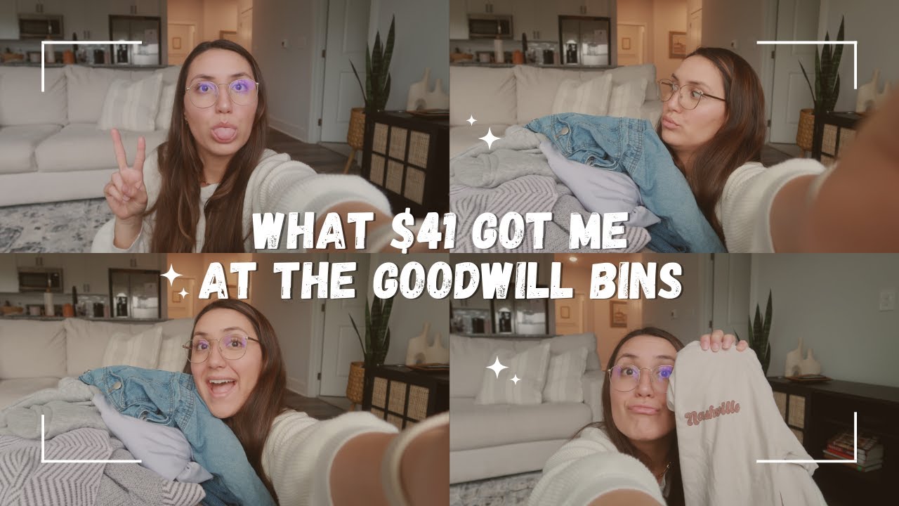 I CAN'T BELIEVE THIS ONLY COST $41 | Goodwill Bins Thrift Haul | Thrift ...