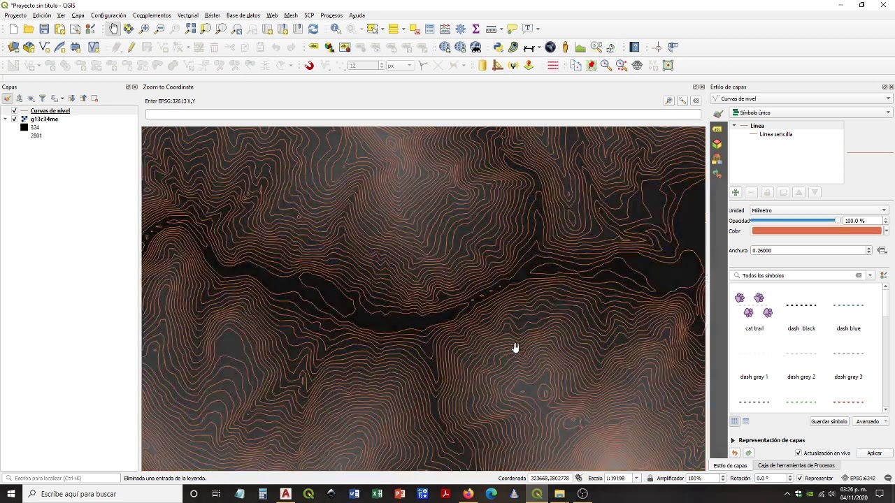 QGIS, GENERAR CURVAS DE NIVEL A PARTIR DE UN MDE DE INEGI Y EXPORTAR A AUTOCAD.