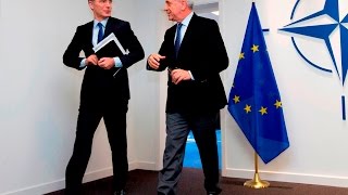 Commissioner Avramopoulos and NATO Secretary General Jens Stoltenberg, Brussels 15/2/2016