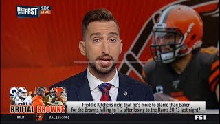 FIRST THINGS FIRST | Browns fall to Rams 20-13, drop to 1-2; Mayfield: 18-36, 195 Yds, TD, Int
