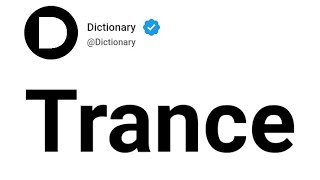 Trance Meaning In English