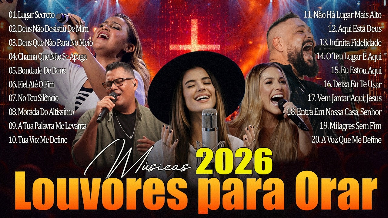Hinos Evangélicos 2026 🙏 Top Gospel Mais Tocados 2026  Louvores de Adoração e Glória ao Senhor