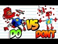 COOL DO vs DON&#39;T Project playtime Drawings for FANS