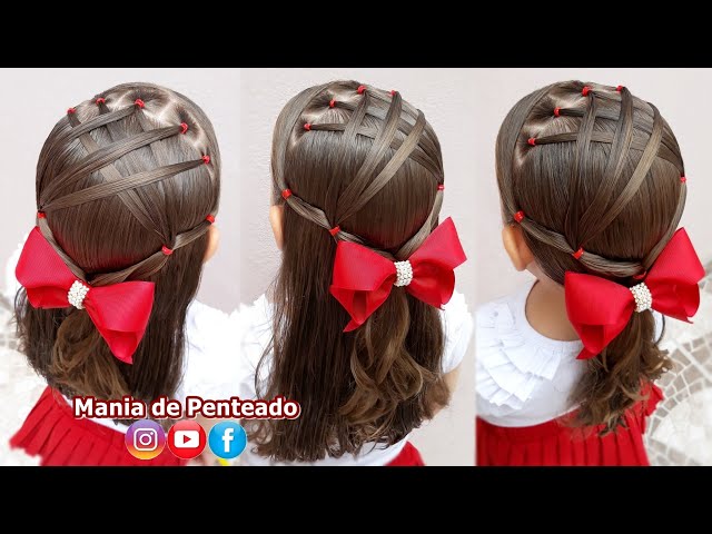 Penteado Infantil fácil com ligas, Easy hairstyle with rubber band for  girl, Coiffures simples, Penteado Infantil fácil com ligas. Easy  hairstyle with rubber band for girl. Coiffures simples.