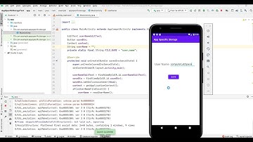 Android:App Data & Files|Apps Internal Storage|Save to app-specific storage|Android App Development