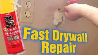 Spray Foam Drywall Patch, How To Fix Lots of Holes Fast!