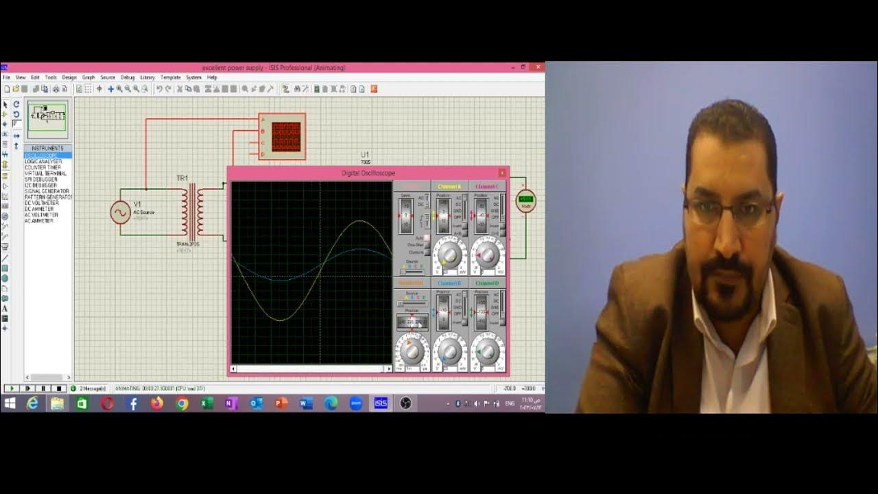 Power Supply Circuit Using Proteus software - YouTube