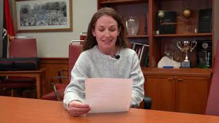 ESU Faculty Read Student Letters - Dr. Clare Lenhart