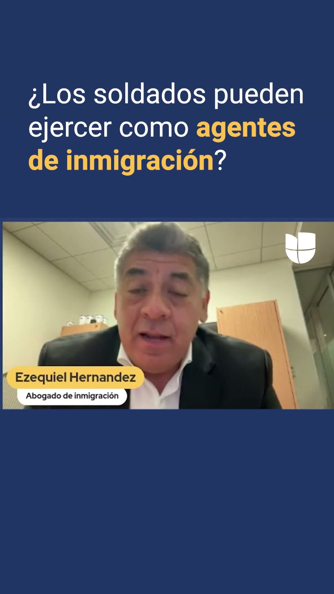 ¿Soldados pueden ejercer funciones de agentes de inmigración?
