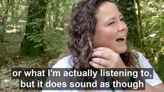 Listening to the sounds of a tree!
