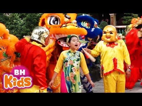 Múa Lân ♫ Chúc Tết ♫ Bé Thương Ông Địa - Nhạc Xuân Thiếu Nhi Vui Nhộn tại Xemloibaihat.com