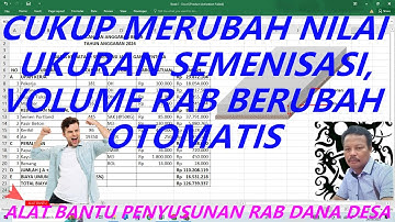 ALAT BANTU PENYUSUNAN RAB RABAT BETON DANA DESA || EAB SEMENISASI JALAN DD #RABDANADESA #alvin722
