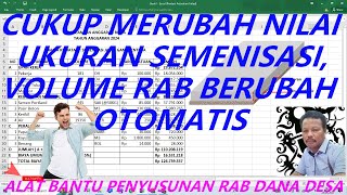ALAT BANTU PENYUSUNAN RAB RABAT BETON DANA DESA || EAB SEMENISASI JALAN DD #RABDANADESA #alvin722
