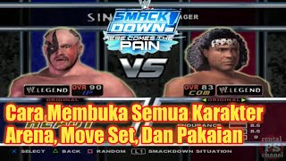 How to Unlock All Characters, Arenas, Move Sets, And Outfits - SmackDown Pain