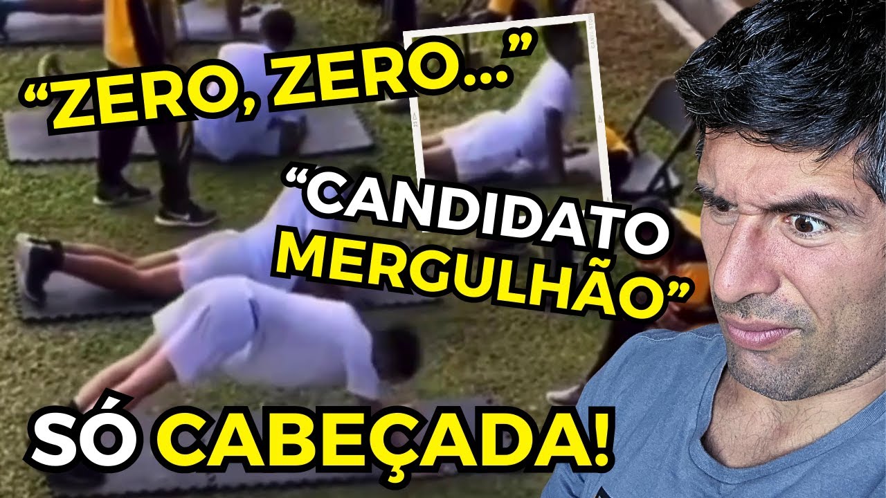 Candidato fez 3 FLEXÕES e DESABOU NO CHÃO! [React/Análise de TAF]
