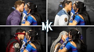 Kitana Kisses All Characters With The Last Kiss - MORTAL KOMBAT 1 (Freecam Mod) Ultra HD