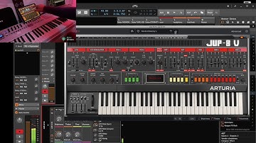 Arpeggiated improvising with Arturia Jup 8 v4 - no talking
