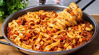 Ich habe noch nie so leckere Nudeln gegessen! Das berühmte Rezept für Pasta-Bolognese! Lecker!