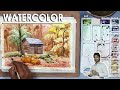 Barn in the Forest - Watercolor Landscape Painting | steps to follow | Supriyo