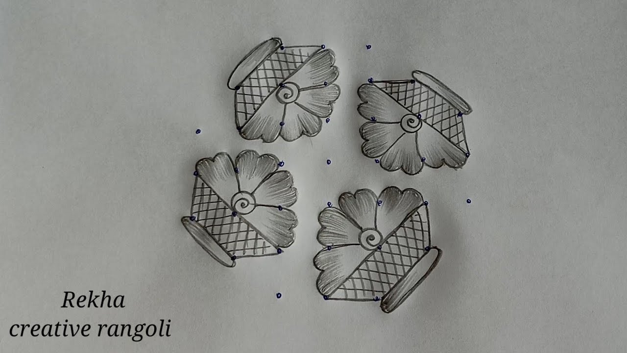 margazhi kolangal | dhanurmasam muggulu | simple flower rangoli 