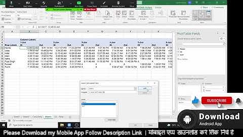 how to calculate biometric attendance in excel