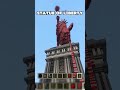 TNT vs Statue of Liberty in Minecraft #minecraft #shorts #challenge