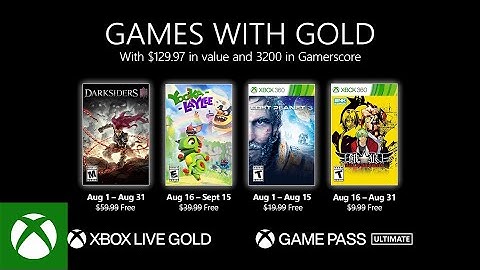 Xbox - August 2021 Games with Gold