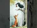 English Shadow Reading The Fox and the Crow #funny #speakconfidentenglish #kids